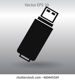 usb flash drive for computer vector icon