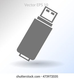 usb flash drive for computer vector icon