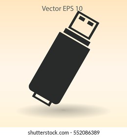 usb flash drive for computer vector icon