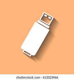 usb flash drive for computer vector icon