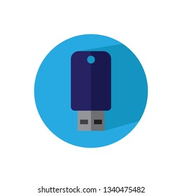 USB flash drive flat icon,symbol and vector,Can be used for web, print and mobile