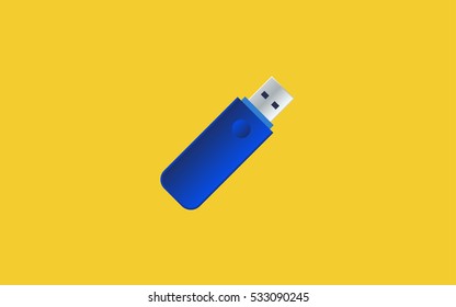 Usb Flash drive gradient vector design 