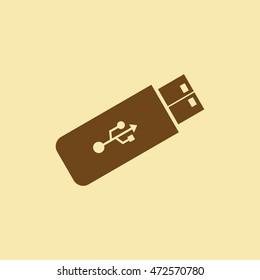 USB or Flash Drive Icon.