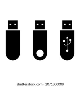 Usb flash drive icon for apps and web sites
