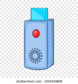 USB flash drive icon in cartoon style on a background for any web design 