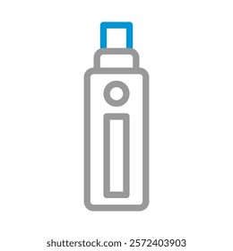 USB flash drive icon. Concept of data storage and transfer.