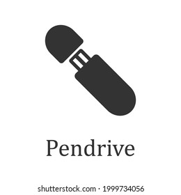 usb flash drive icon design vector