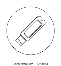 USB Flash drive icon illustration design