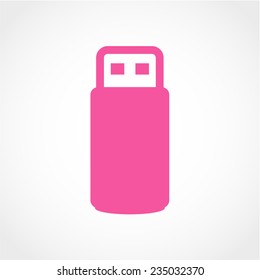 USB flash drive Icon Isolated on White Background