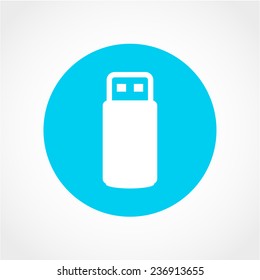 USB flash drive Icon Isolated on White Background