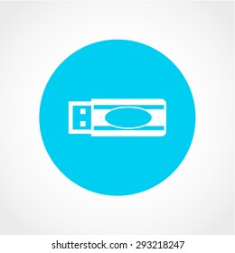 Usb flash drive Icon Isolated on White Background