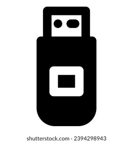 Usb flash drive icon. Simple illustration of usb flash drive vector icon for web design isolated on white background