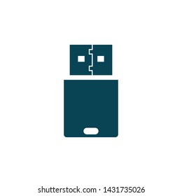 USB flash drive icon – for stock