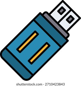 Icono de unidad flash USB símbolo de arte signo