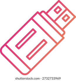Icono de unidad flash USB símbolo de arte signo