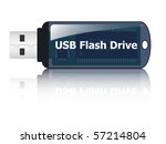 USB flash drive icon, vector