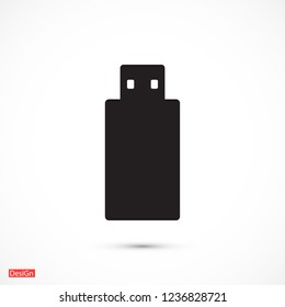 USB flash drive icon. Vector  Eps 10 
