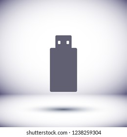 USB flash drive icon. Vector  Eps 10 