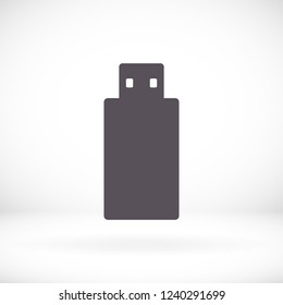 USB flash drive icon. Vector  Eps 10 