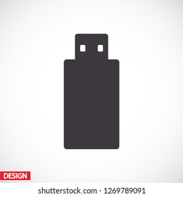 USB flash drive icon. Vector  Eps 10 