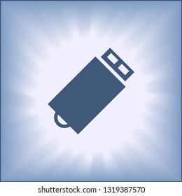 USB flash drive Icon Vector.
