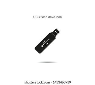 USB flash drive icon vector illustration on background