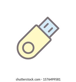 Usb Flash drive icon vector design template
