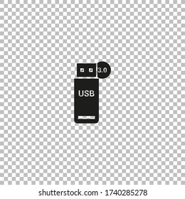 Usb flash drive icon vector illustration.Usb storage sign.