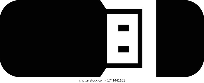 Usb flash drive icon vector illustration isolated on white eps 10
