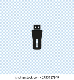 Usb flash drive icon vector illustration.Usb storage sign.