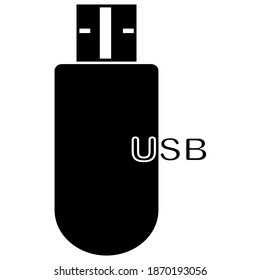 USB flash drive icon vector