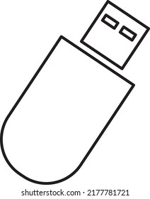 USB flash drive icon vector illustration on white background..eps
