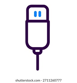 Icono de unidad flash USB Ilustración vectorial