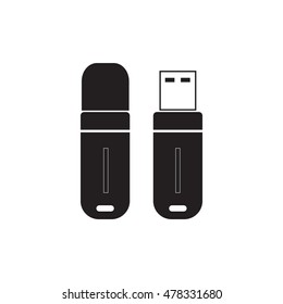 USB flash drive Icon Vector. 