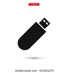USB flash drive icon vector
