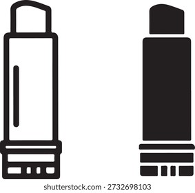 Usb flash drive icons isolated on white background, illustration