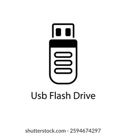 Usb Flash Drive icons vector icon stock illustration