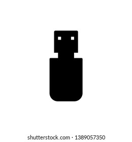 usb flash drive outline icons set on white background, thin line