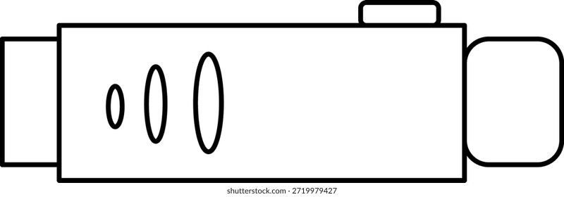 VECTOR de contorno de unidad flash USB
