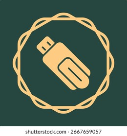 USB Flash Drive symbol trendy artwork useful vector Illustration circle design good colorful background.eps
