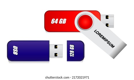 plantilla de unidad flash usb para marca promocional 