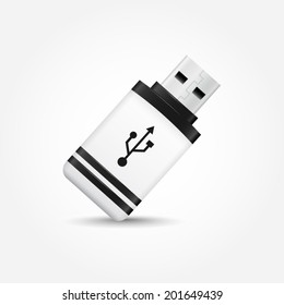 USB Flash Drive vector icon