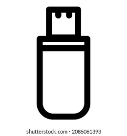 Ilustración de icono del vector de la unidad flash USB