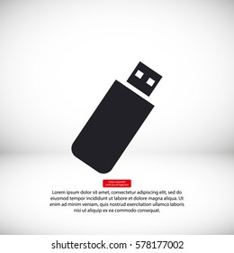  usb flash drive vector icon