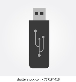 USB Flash drive vector icon 