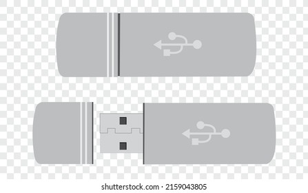 A USB flash drive vector illustration
