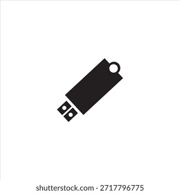 Silueta de Vector de la unidad flash USB