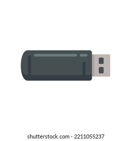 Usb flash icon. Flat illustration of Usb flash vector icon isolated on white background