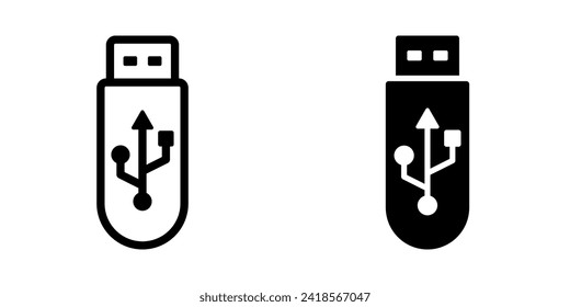 Usb Flash Icon. for mobile concept and web design. vector illustration