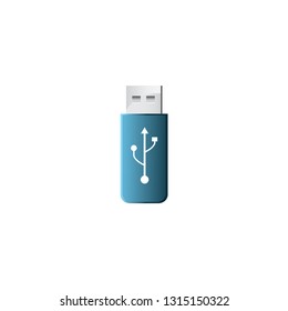 usb flash icon on a white background
